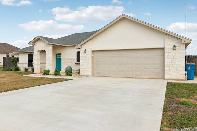 view of front of home featuring a garage