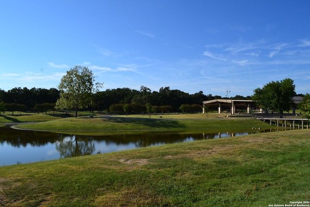 view of water feature