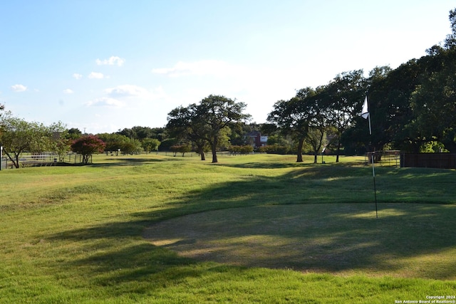 view of community featuring a yard