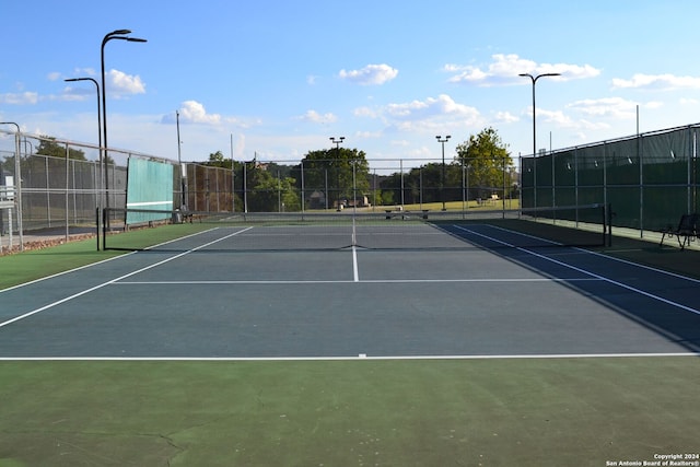 view of sport court