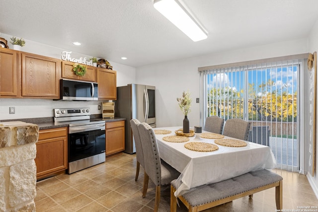 kitchen featuring appliances with stainless steel finishes