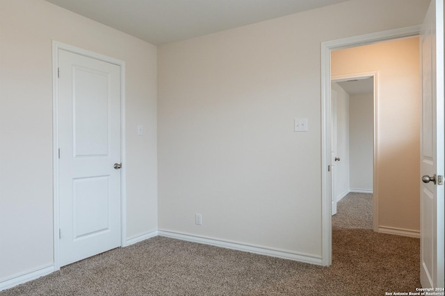 view of carpeted empty room