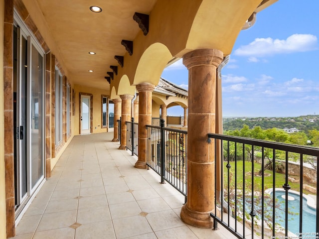 view of balcony