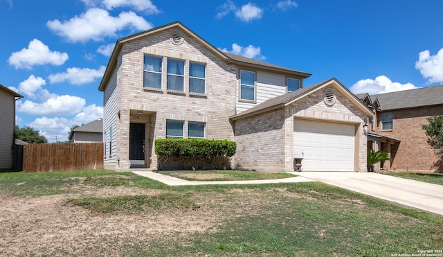 front of property featuring a garage