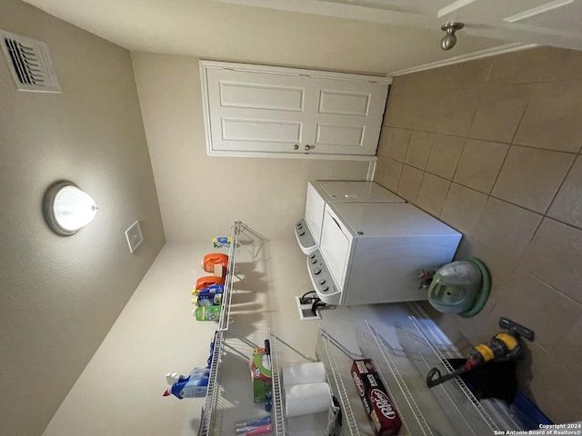 view of laundry area