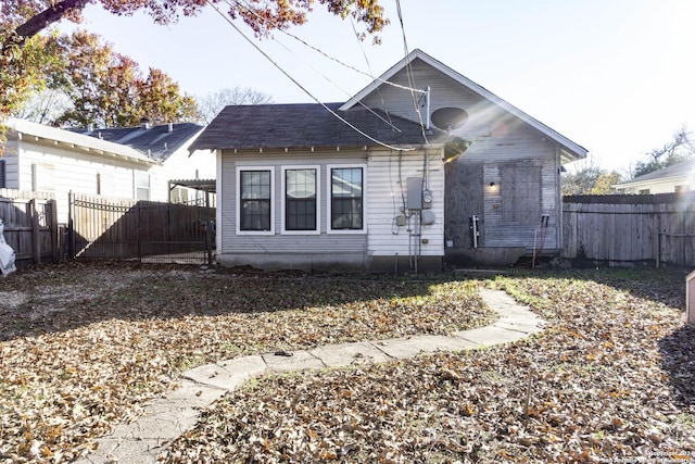 view of back of property