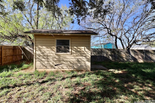 view of outdoor structure