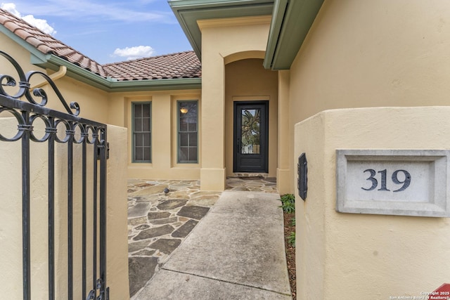 view of entrance to property