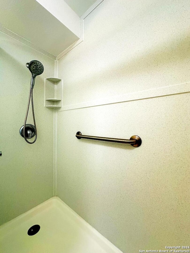 bathroom with a shower