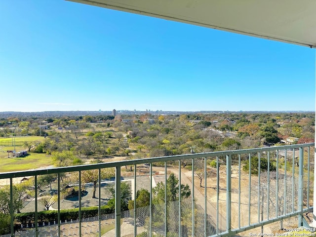 view of balcony