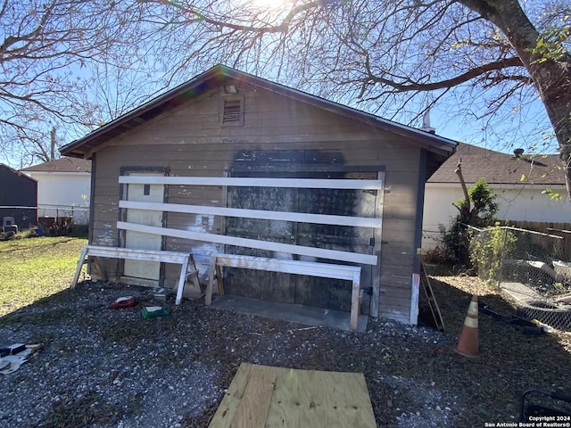 view of outbuilding