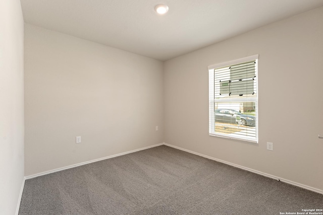 unfurnished room with carpet floors