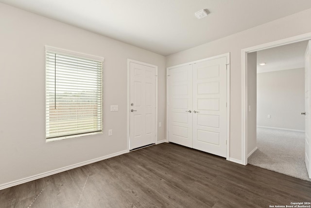 interior space featuring dark hardwood / wood-style flooring