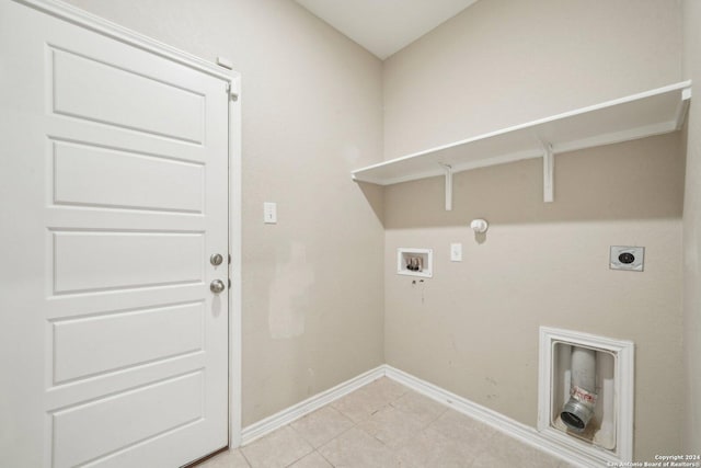 laundry area with gas dryer hookup, washer hookup, and hookup for an electric dryer