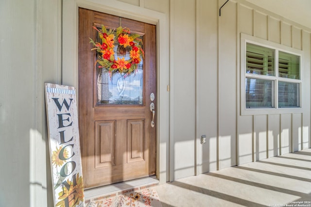 view of property entrance