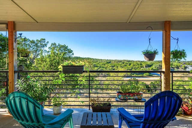 view of balcony