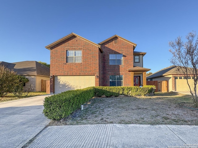 front facade featuring a garage