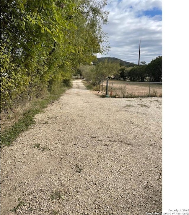 view of road featuring a rural view