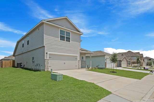 2659 Greenwell Ln, New Braunfels, TX 78130 - view of front of property with a garage, driveway, and a residential view