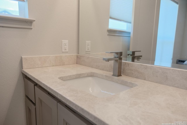 bathroom with vanity