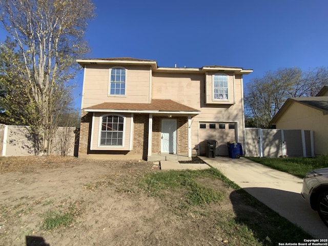 front facade featuring a garage