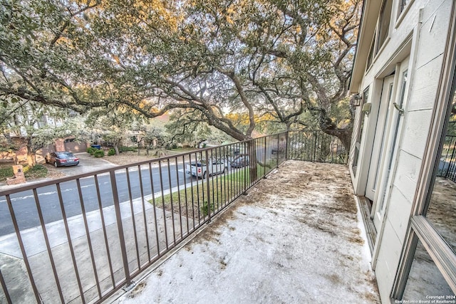 view of balcony