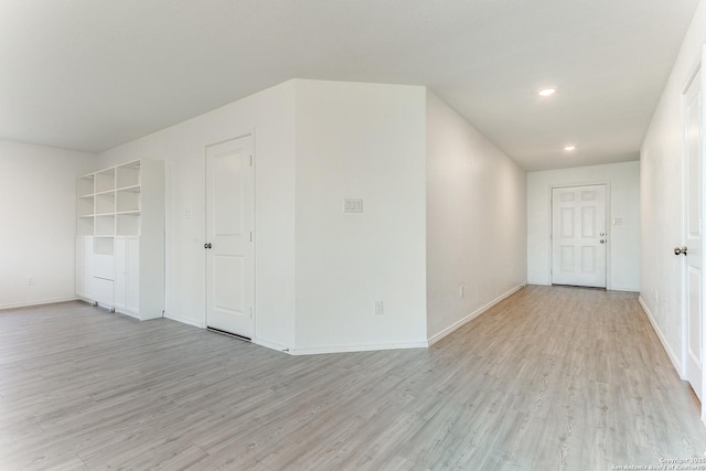 empty room featuring light hardwood / wood-style floors