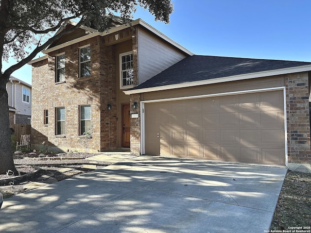 view of front of home featuring a garage