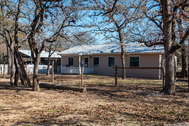 view of rear view of property