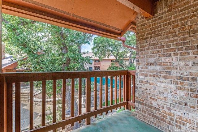 view of balcony
