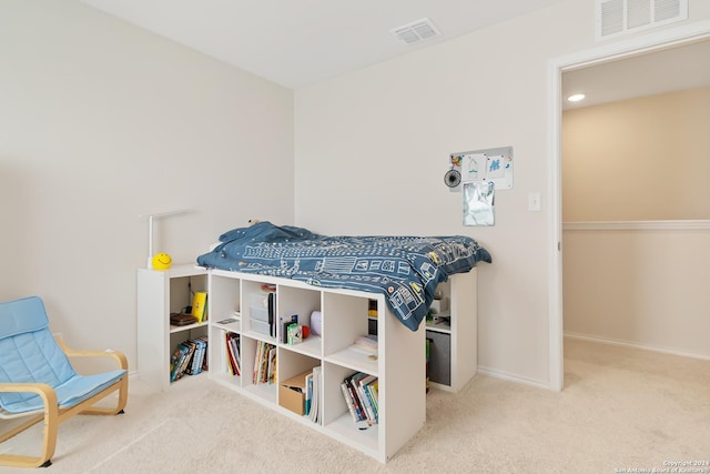 bedroom with carpet flooring