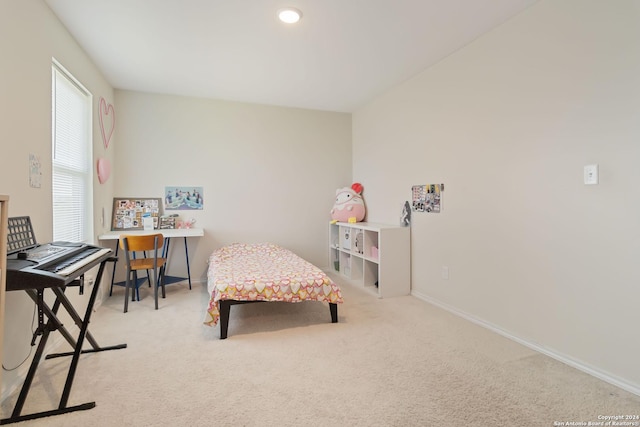 sitting room featuring carpet floors