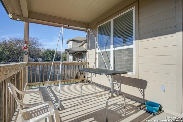 view of balcony