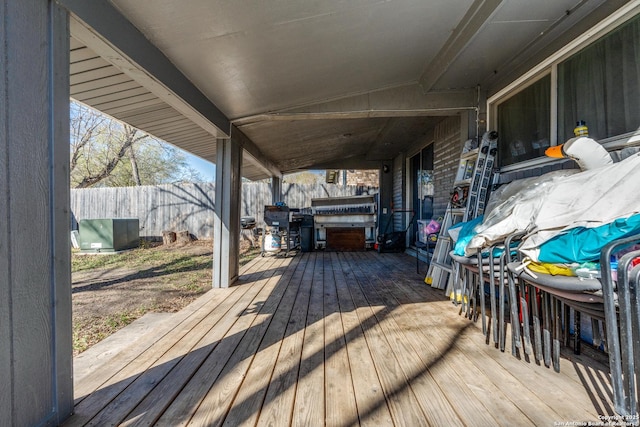 view of deck