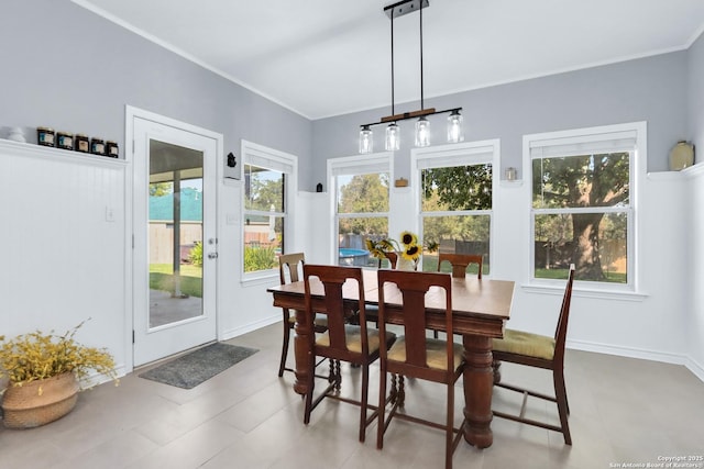 view of dining room