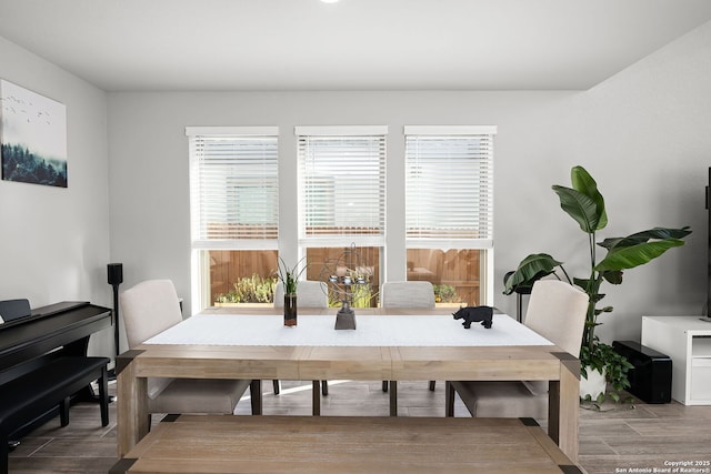 view of dining area