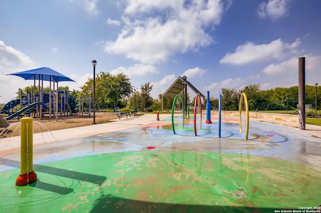 view of jungle gym