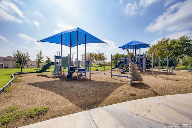 view of jungle gym