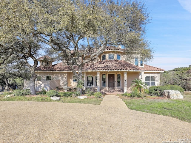 view of mediterranean / spanish house