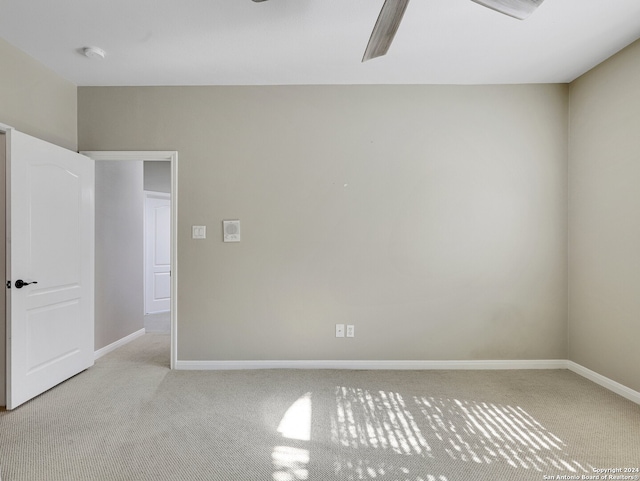 empty room with light carpet