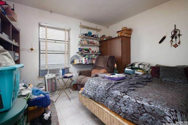 view of tiled bedroom