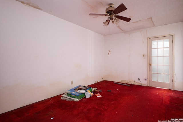 spare room featuring ceiling fan