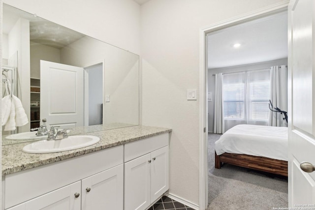 bathroom with vanity