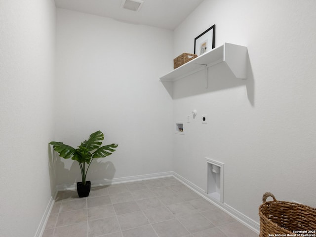 laundry area with hookup for an electric dryer, hookup for a washing machine, and hookup for a gas dryer