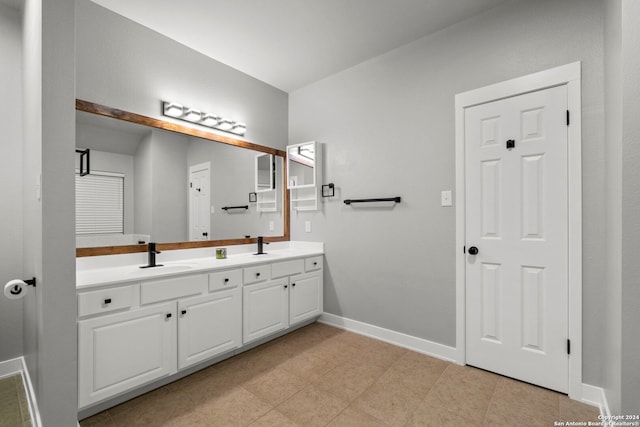 bathroom with vanity