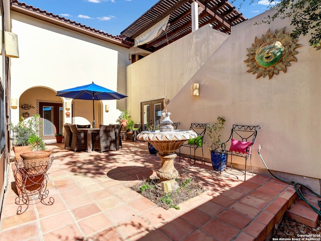 view of patio / terrace with french doors