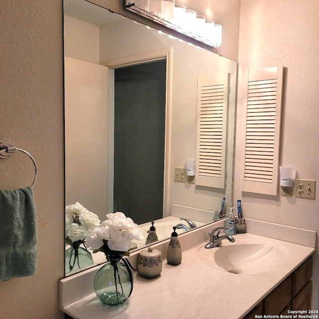 bathroom with vanity