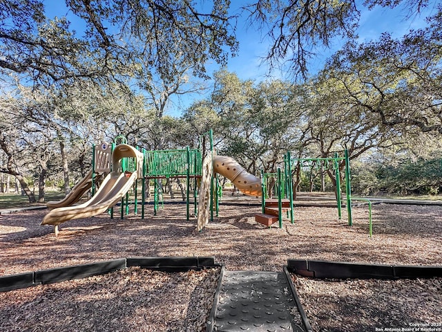 view of jungle gym