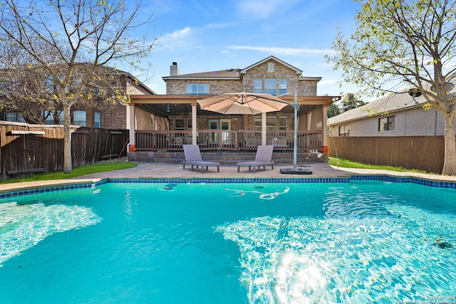 view of pool with a patio area