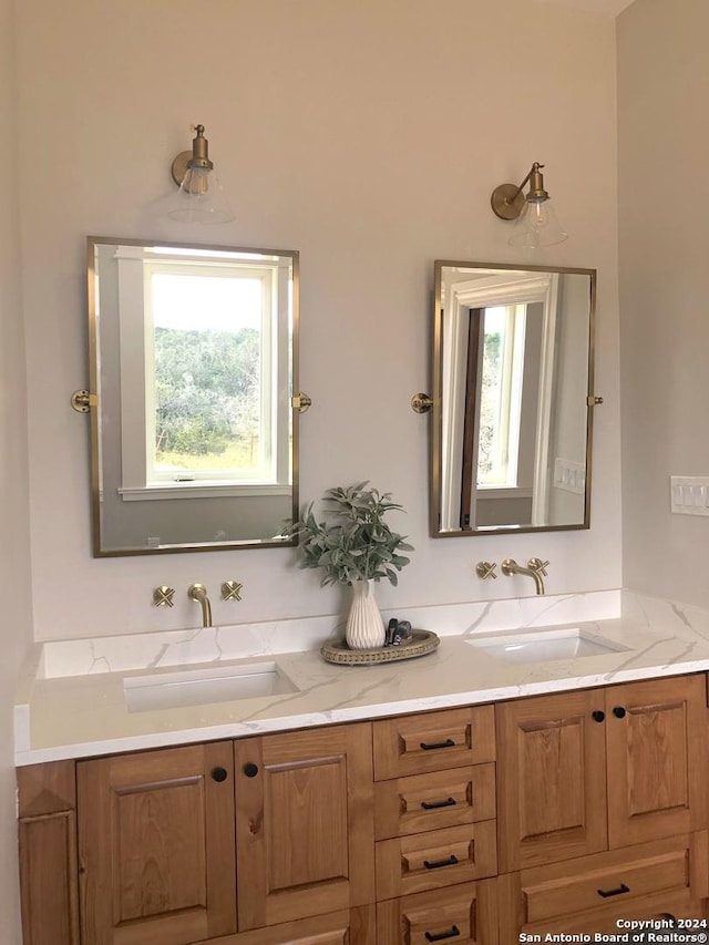 bathroom with vanity